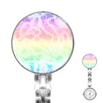 Pastel Rainbow Tie Dye Stainless Steel Nurses Watch