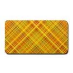 Orange Madras Plaid Medium Bar Mats