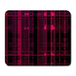 Pink Black Punk Plaid Large Mousepads