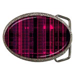 Pink Black Punk Plaid Belt Buckles