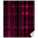 Pink Black Punk Plaid Canvas 20  x 24 