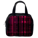 Pink Black Punk Plaid Classic Handbag (One Side)