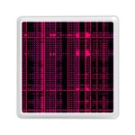 Pink Black Punk Plaid Memory Card Reader (Square)