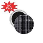 Black Punk Plaid 1.75  Magnets (100 pack) 