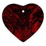 Black Magic Gothic Swirl Ornament (Heart)
