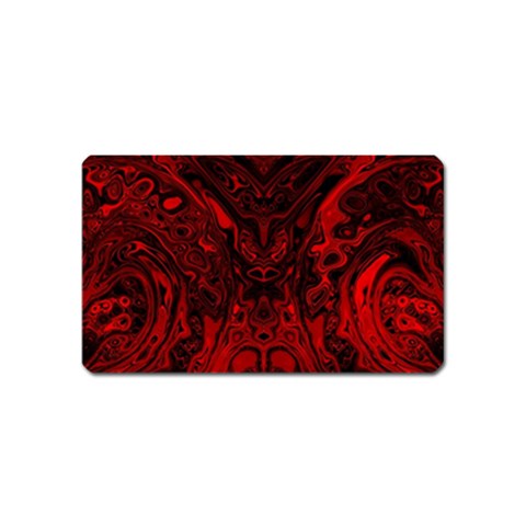 Black Magic Gothic Swirl Magnet (Name Card) from ArtsNow.com Front
