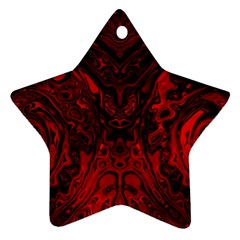 Black Magic Gothic Swirl Star Ornament (Two Sides) from ArtsNow.com Back