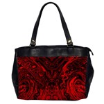 Black Magic Gothic Swirl Oversize Office Handbag (2 Sides)