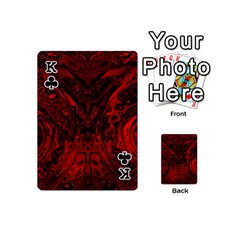 King Black Magic Gothic Swirl Playing Cards 54 Designs (Mini) from ArtsNow.com Front - ClubK