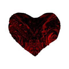 Black Magic Gothic Swirl Standard 16  Premium Heart Shape Cushions from ArtsNow.com Front