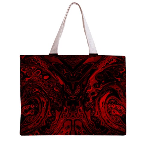Black Magic Gothic Swirl Zipper Mini Tote Bag from ArtsNow.com Front