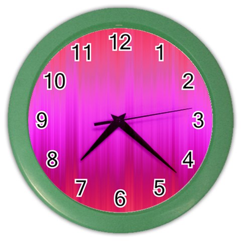 Fuchsia Ombre Color  Color Wall Clock from ArtsNow.com Front