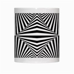 Black and White Stripes White Mugs from ArtsNow.com Center