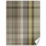 Beige Tan Madras Plaid Canvas 36  x 48 