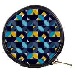 Geometric Hypnotic Shapes Mini Makeup Bag from ArtsNow.com Front