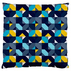 Geometric Hypnotic Shapes Standard Flano Cushion Case (Two Sides) from ArtsNow.com Back