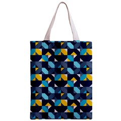 Geometric Hypnotic Shapes Zipper Classic Tote Bag from ArtsNow.com Back