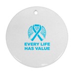Child Abuse Prevention Support  Ornament (Round)
