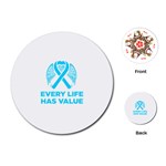 Child Abuse Prevention Support  Playing Cards Single Design (Round)