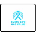 Child Abuse Prevention Support  Fleece Blanket (Medium) 