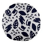 Orchard Leaves Large 18  Premium Flano Round Cushions