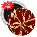 Flowery Fire 3  Magnets (100 pack)