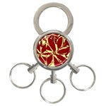 Flowery Fire 3-Ring Key Chain