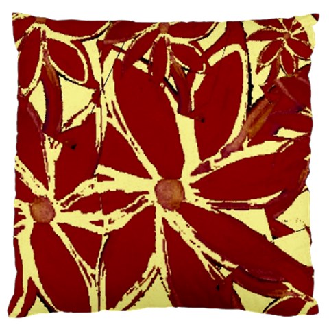 Flowery Fire Large Flano Cushion Case (One Side) from ArtsNow.com Front