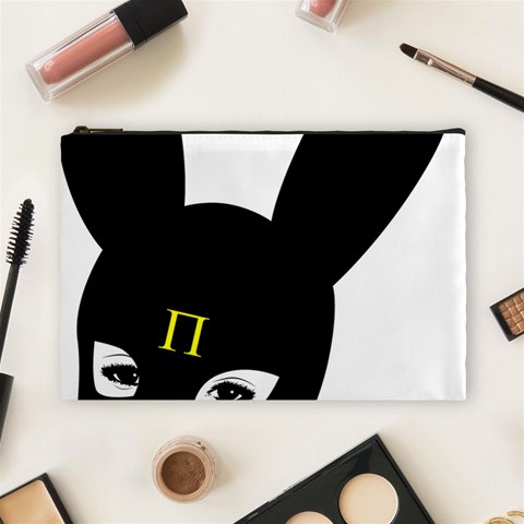 Bunny Girl Mask Cosmetic Bag (Large) from ArtsNow.com Front