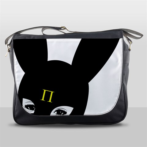 Bunny Girl Mask Messenger Bag from ArtsNow.com Front