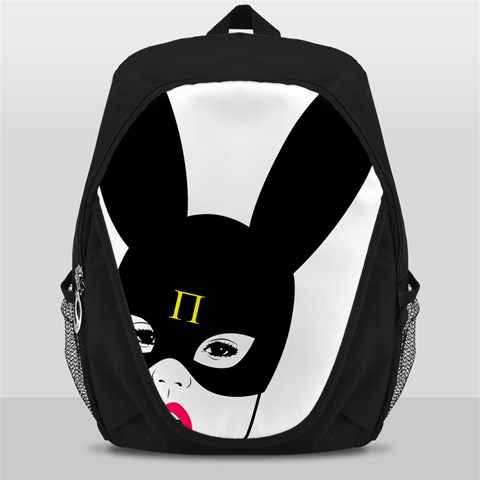 Bunny Girl Mask Backpack Bag from ArtsNow.com Front