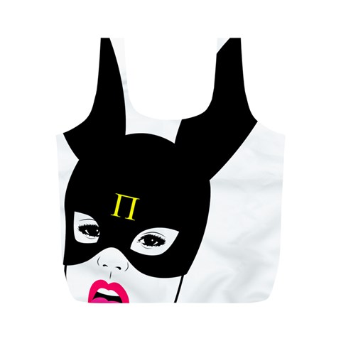 Bunny Girl Mask Full Print Recycle Bag (M) from ArtsNow.com Front