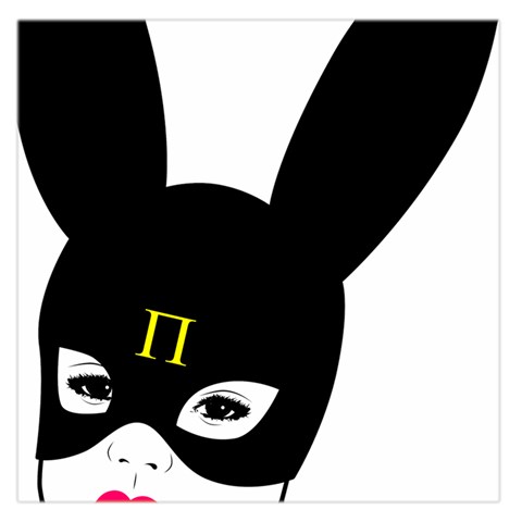 Bunny Girl Mask Large Satin Scarf (Square) from ArtsNow.com Front