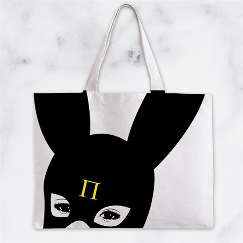 Bunny Girl Mask Zipper Mini Tote Bag from ArtsNow.com Front
