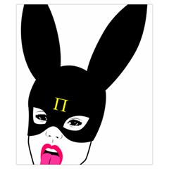 Bunny Girl Mask Drawstring Pouch (XS) from ArtsNow.com Front