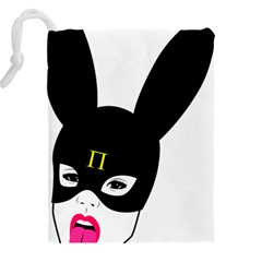 Bunny Girl Mask Drawstring Pouch (5XL) from ArtsNow.com Back