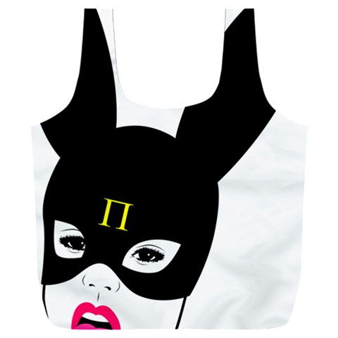 Bunny Girl Mask Full Print Recycle Bag (XXL) from ArtsNow.com Front
