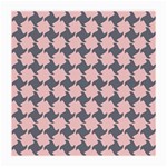 Retro Pink And Grey Pattern Medium Glasses Cloth (2 Sides)