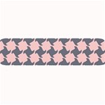 Retro Pink And Grey Pattern Large Bar Mats