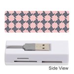 Retro Pink And Grey Pattern Memory Card Reader (Stick)