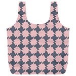 Retro Pink And Grey Pattern Full Print Recycle Bag (XXXL)