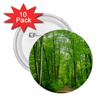 In the forest the fullness of spring, green, 2.25  Buttons (10 pack) 