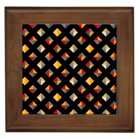 Geometric Diamond Tile Framed Tile from ArtsNow.com Front