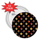 Geometric Diamond Tile 2.25  Buttons (10 pack) 