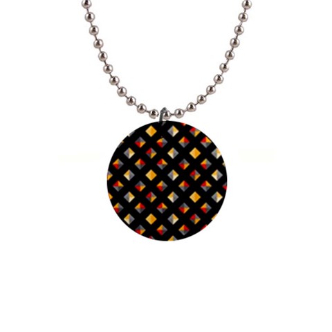 Geometric Diamond Tile 1  Button Necklace from ArtsNow.com Front