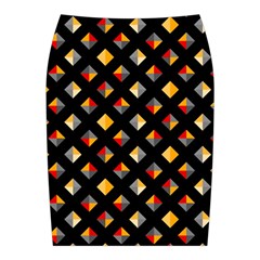 Geometric Diamond Tile Midi Wrap Pencil Skirt from ArtsNow.com Back