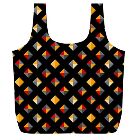 Geometric Diamond Tile Full Print Recycle Bag (XXL) from ArtsNow.com Front