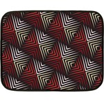 Abstract Zigzag Motif Fleece Blanket (Mini)