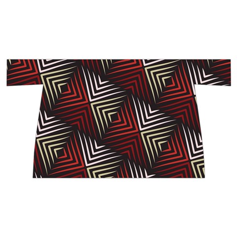 Abstract Zigzag Motif Wristlet Pouch Bag (Small) from ArtsNow.com Front