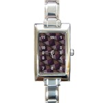 Zigzag Motif Design Rectangle Italian Charm Watch